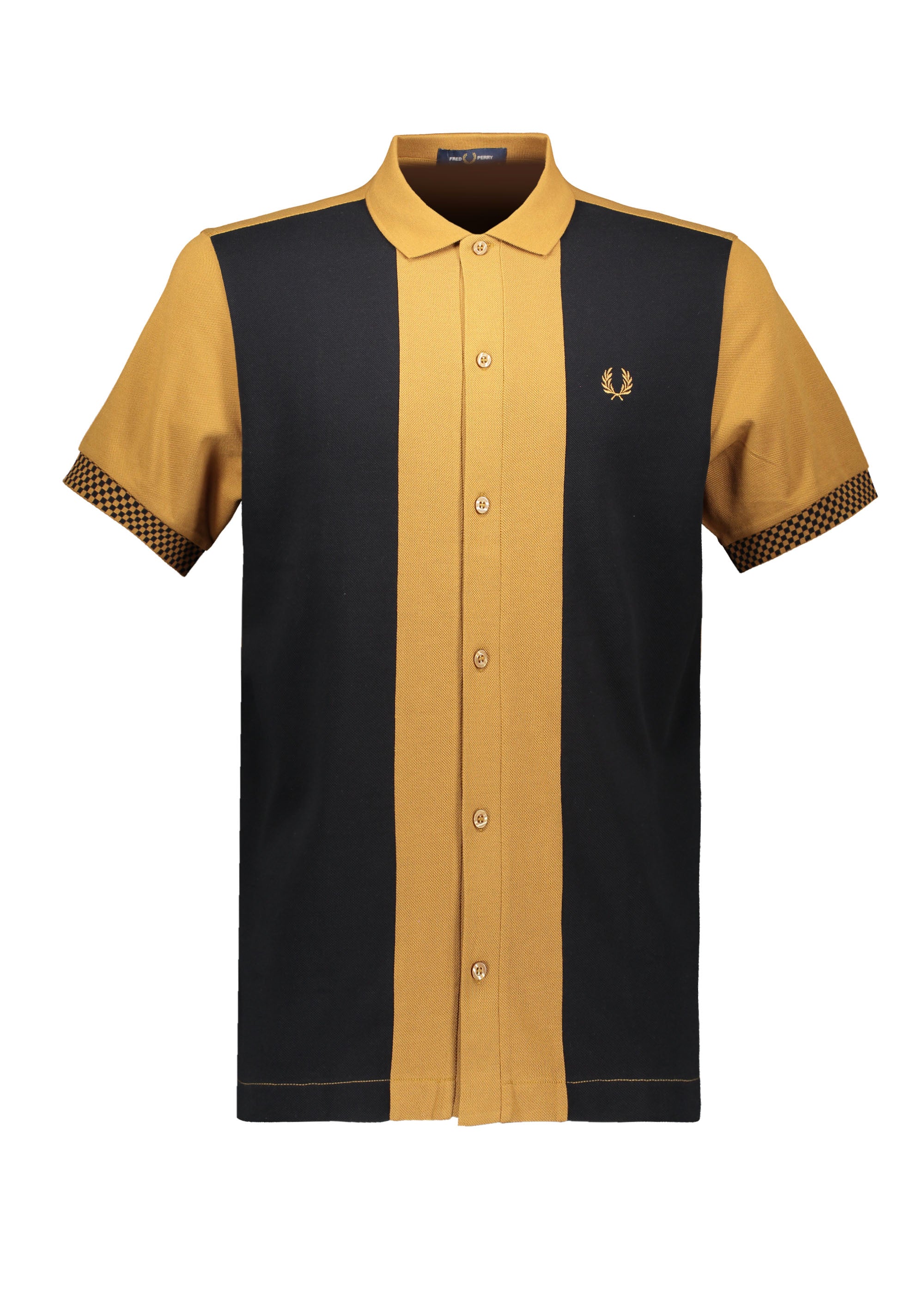 Fred Perry button ss polo shirt - Dark Caramel – Triads