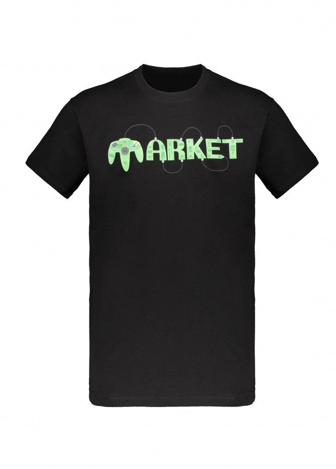 Market gold eye tee - Black
