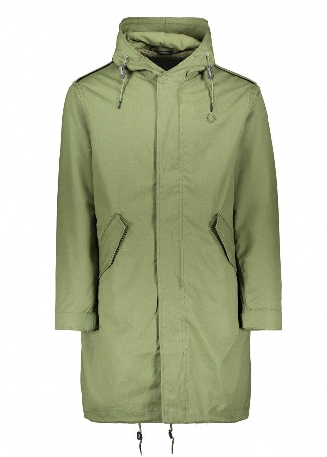 Fred Perry Detachable Liner Parka - Parka Green