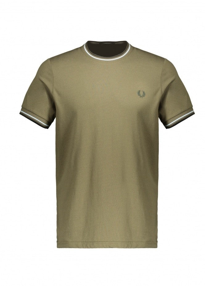 Fred Perry Twin Tip T shirt - Uniform Green