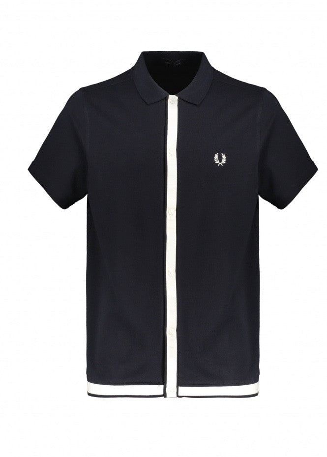 Fred Perry Tape Detail Polo - Navy