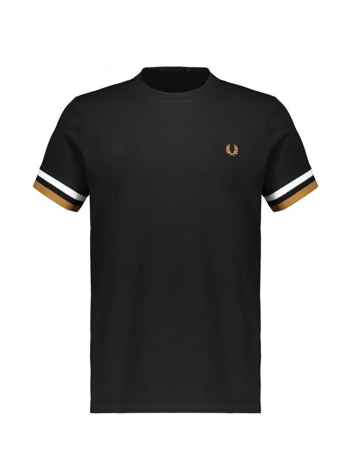 Fred Perry Bold Tip Pique Tee - Black