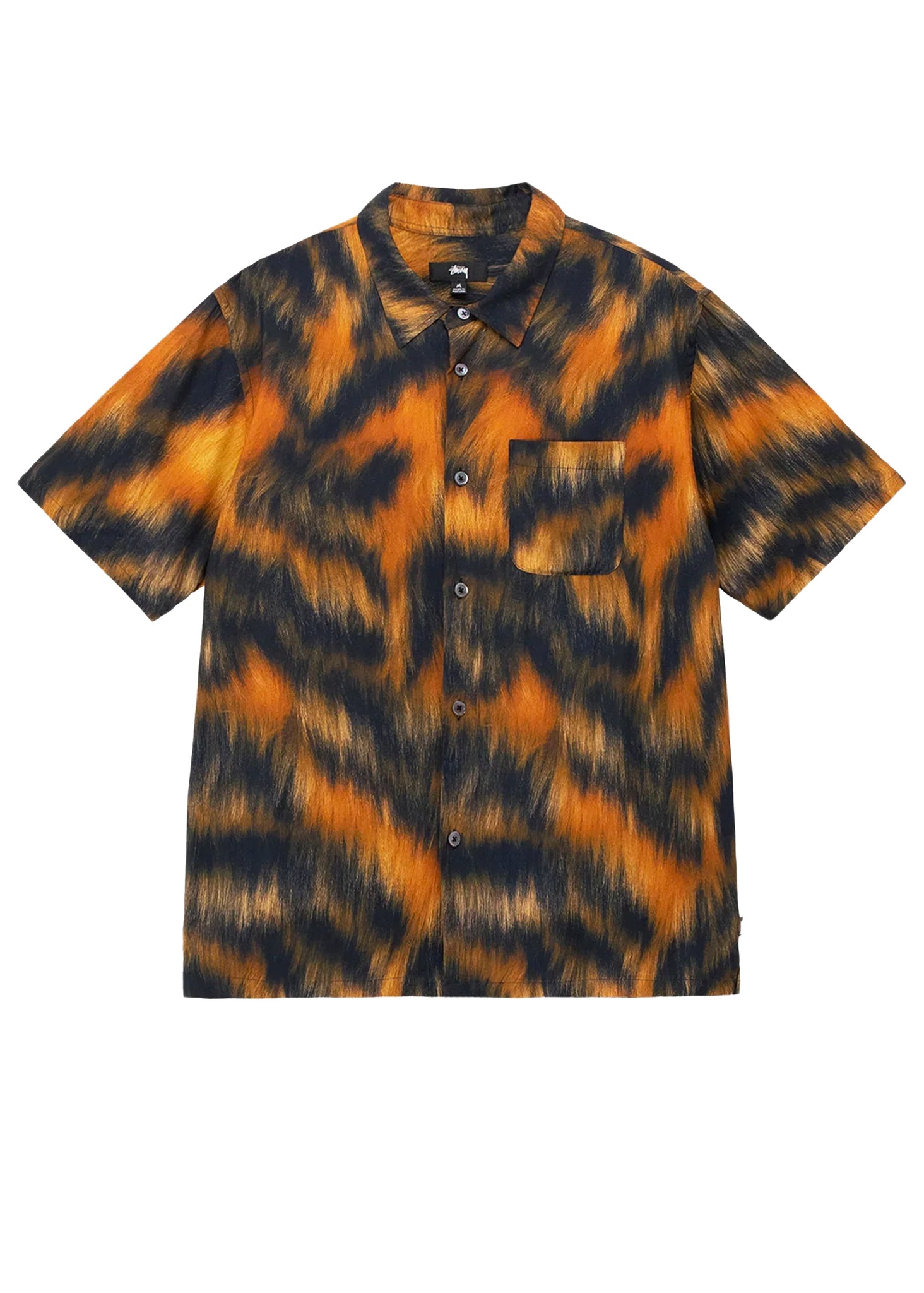 Stüssy fur print Shirt- Tiger Camo