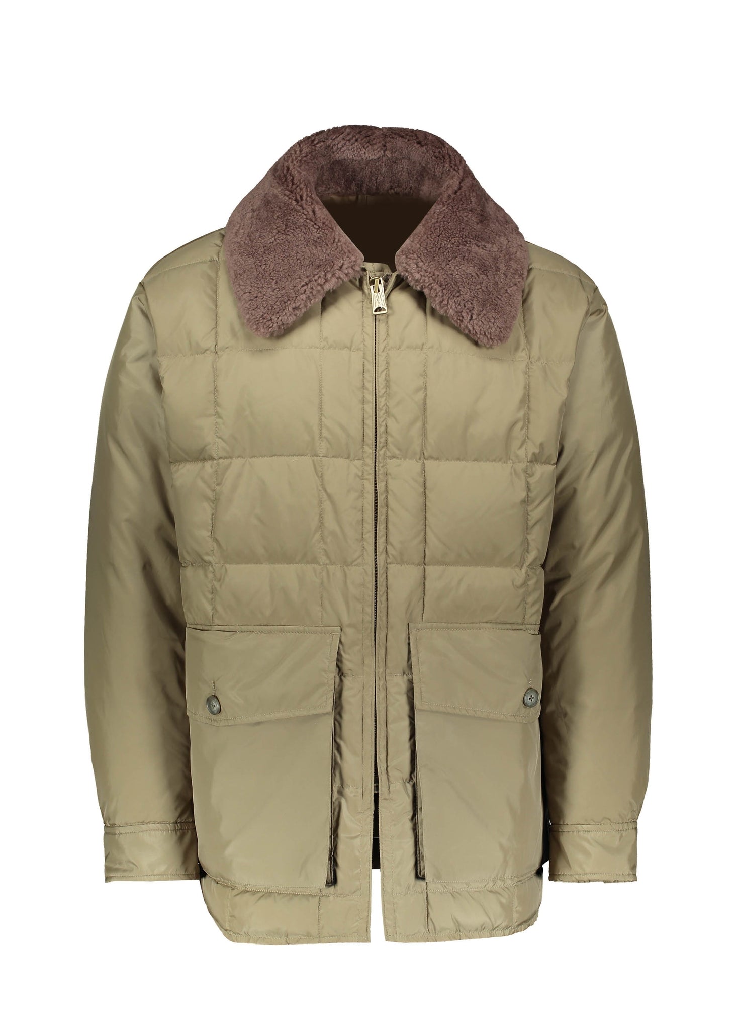 Beams Plus Fur Collared Jacket - Khaki
