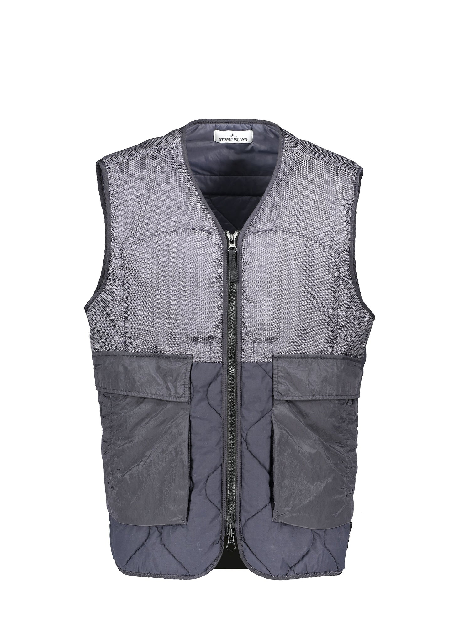 Stone Island Quilted Gilet - Navy