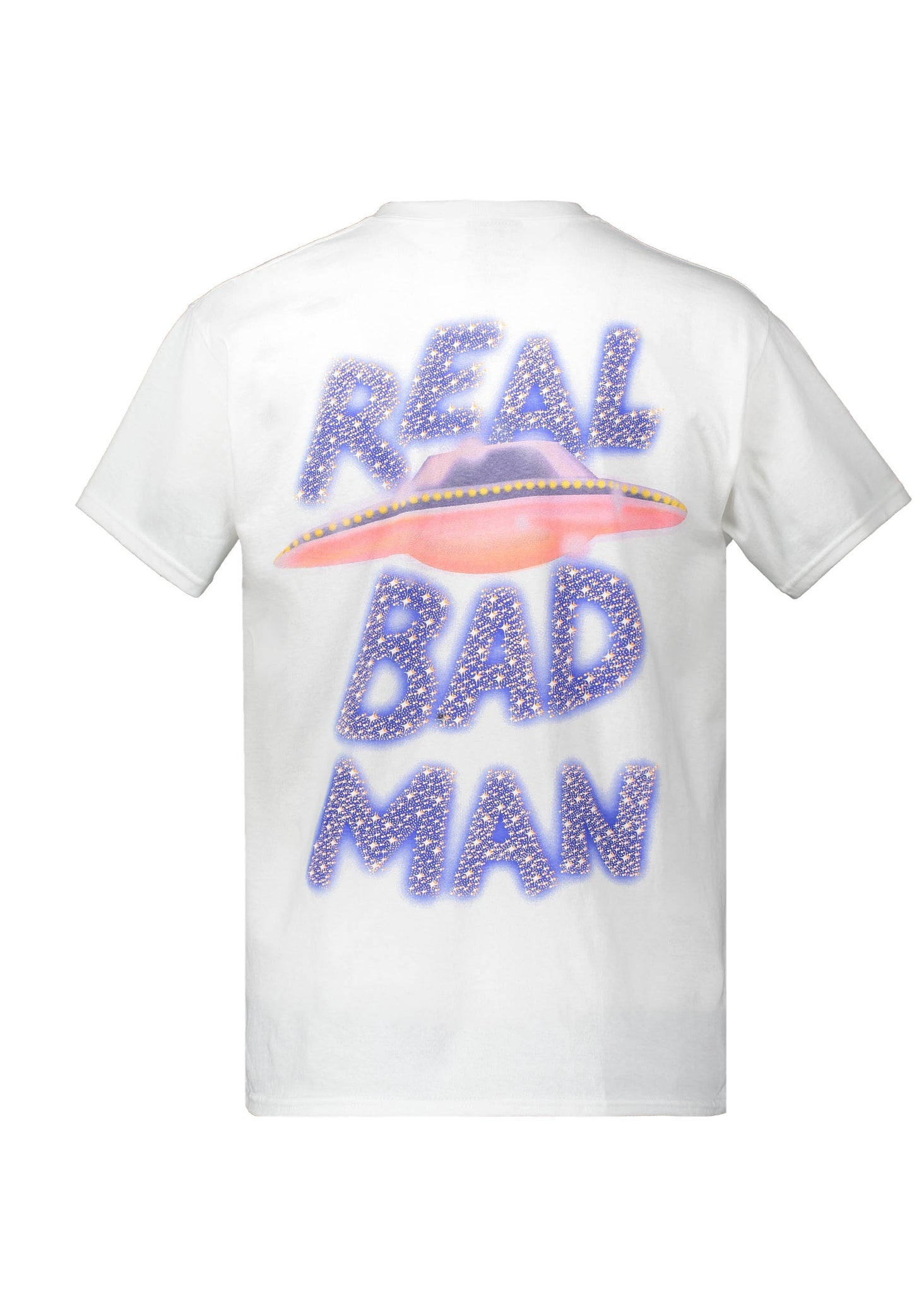 Real Bad Man Saucer Cult SS Tee - White