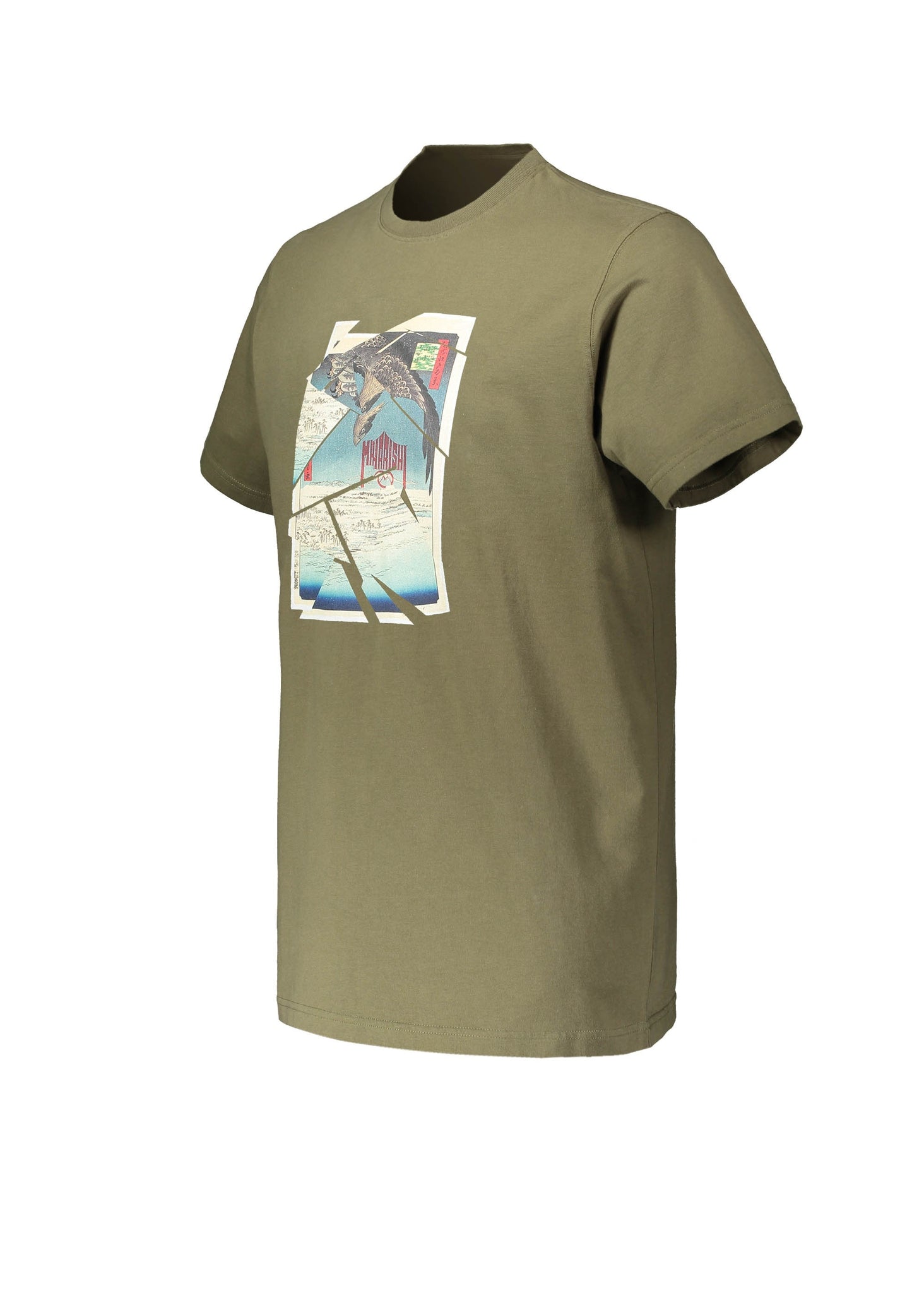 Maharishi Shattered Woodblock Print T-Shirt - Olive