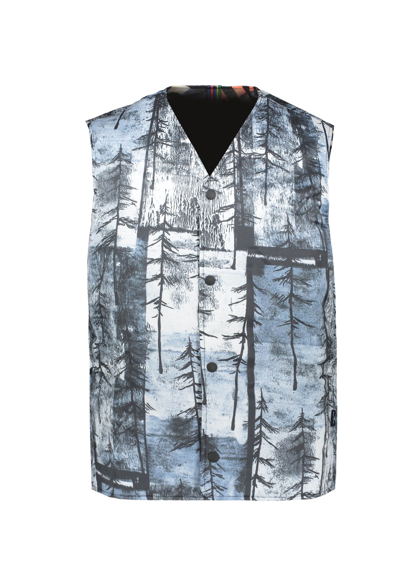Paul Smith Wadded Liner Gilet - Blue-Whte