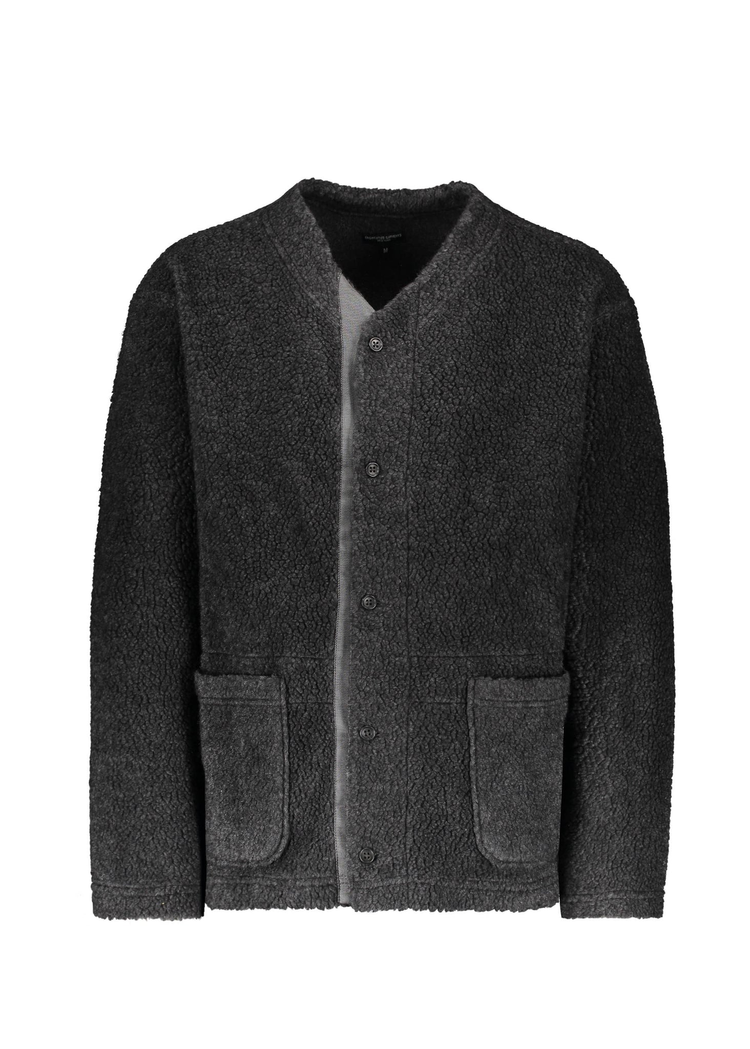 Wool Poly Shaggy Knit - Charcoal