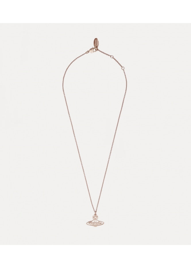 Thin Lines Flat Orb Pendant - Pink-Gold