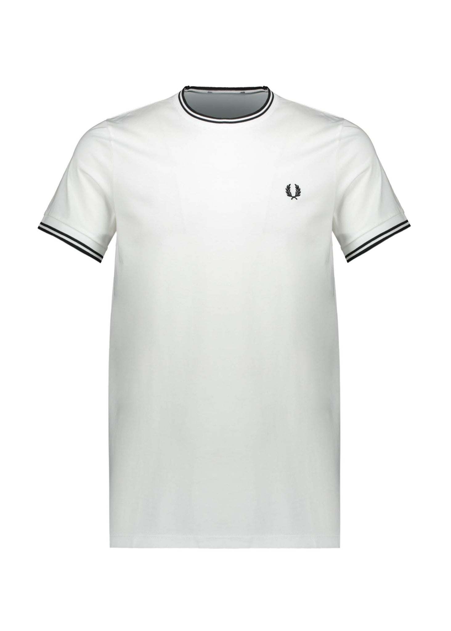 Fred Perry Twin Tipped Tee- White