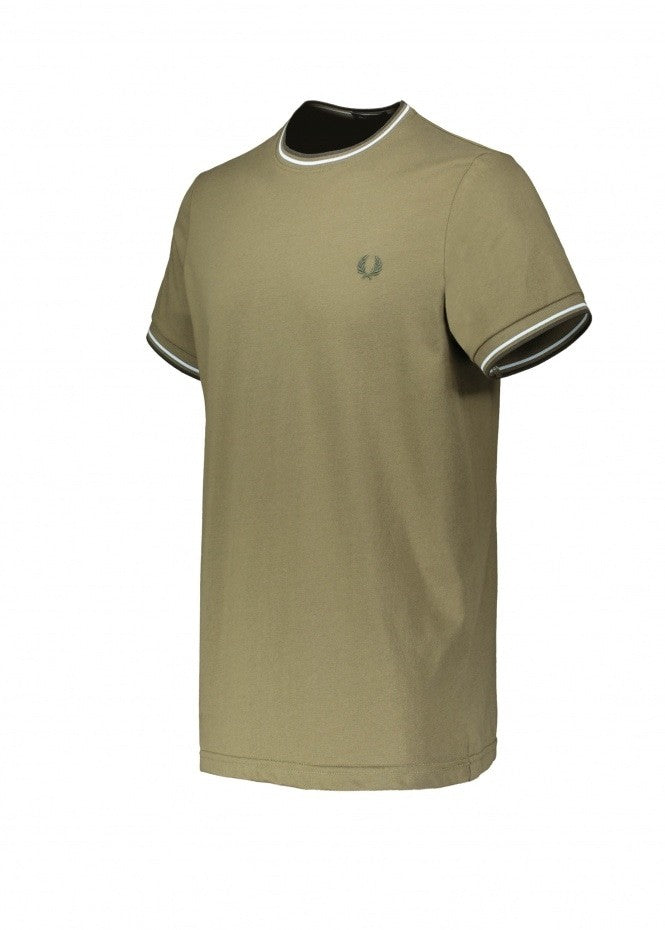 Fred Perry Twin Tip T shirt - Uniform Green