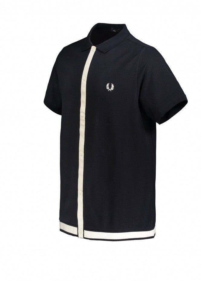 Fred Perry Tape Detail Polo - Navy